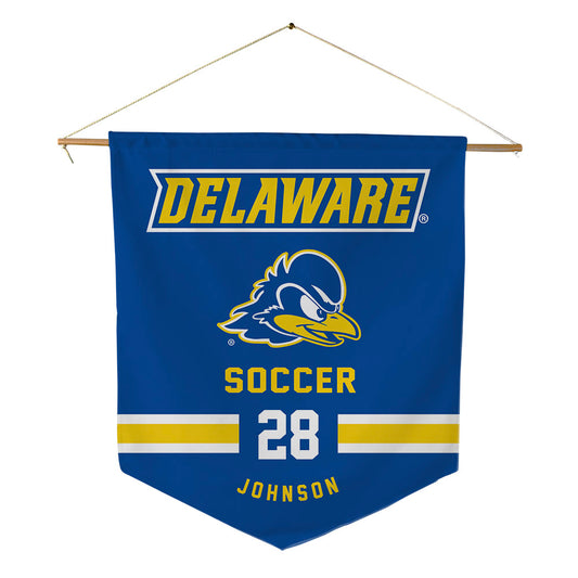 Delaware - NCAA Men's Soccer : Mikey Johnson - Pennant - 18" x 21"-0