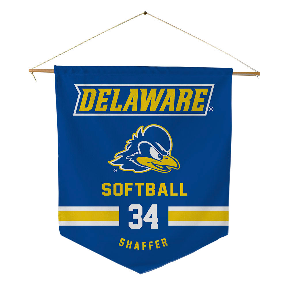 Delaware - NCAA Softball : Sydney Shaffer - Pennant - 18" x 21"-0
