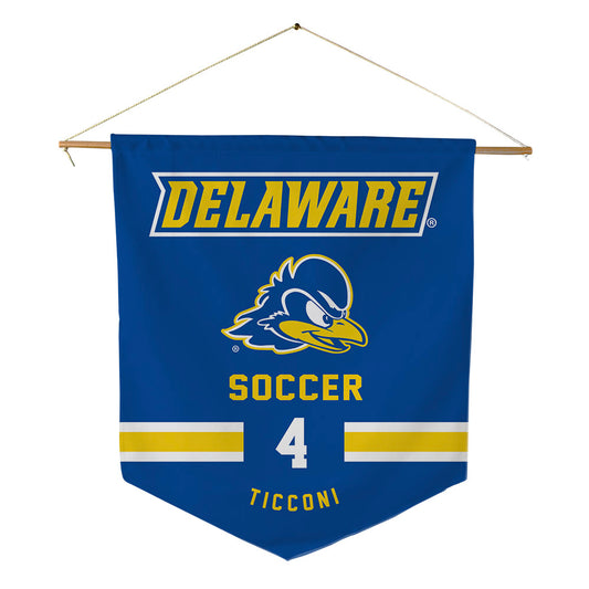Delaware - NCAA Women's Soccer : Ava Ticconi - Pennant - 18" x 21"-0