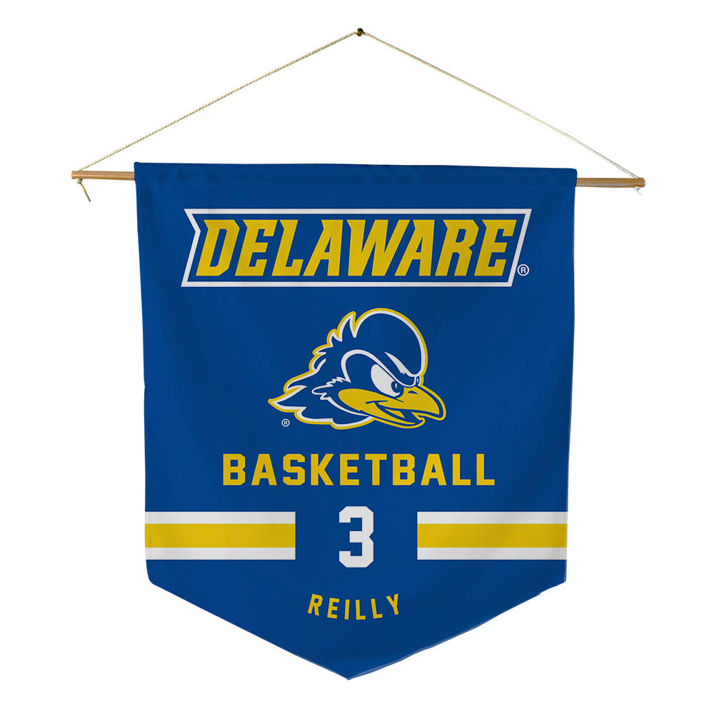 Delaware - NCAA Men's Basketball : Cavan Reilly - Pennant - 18" x 21"-0
