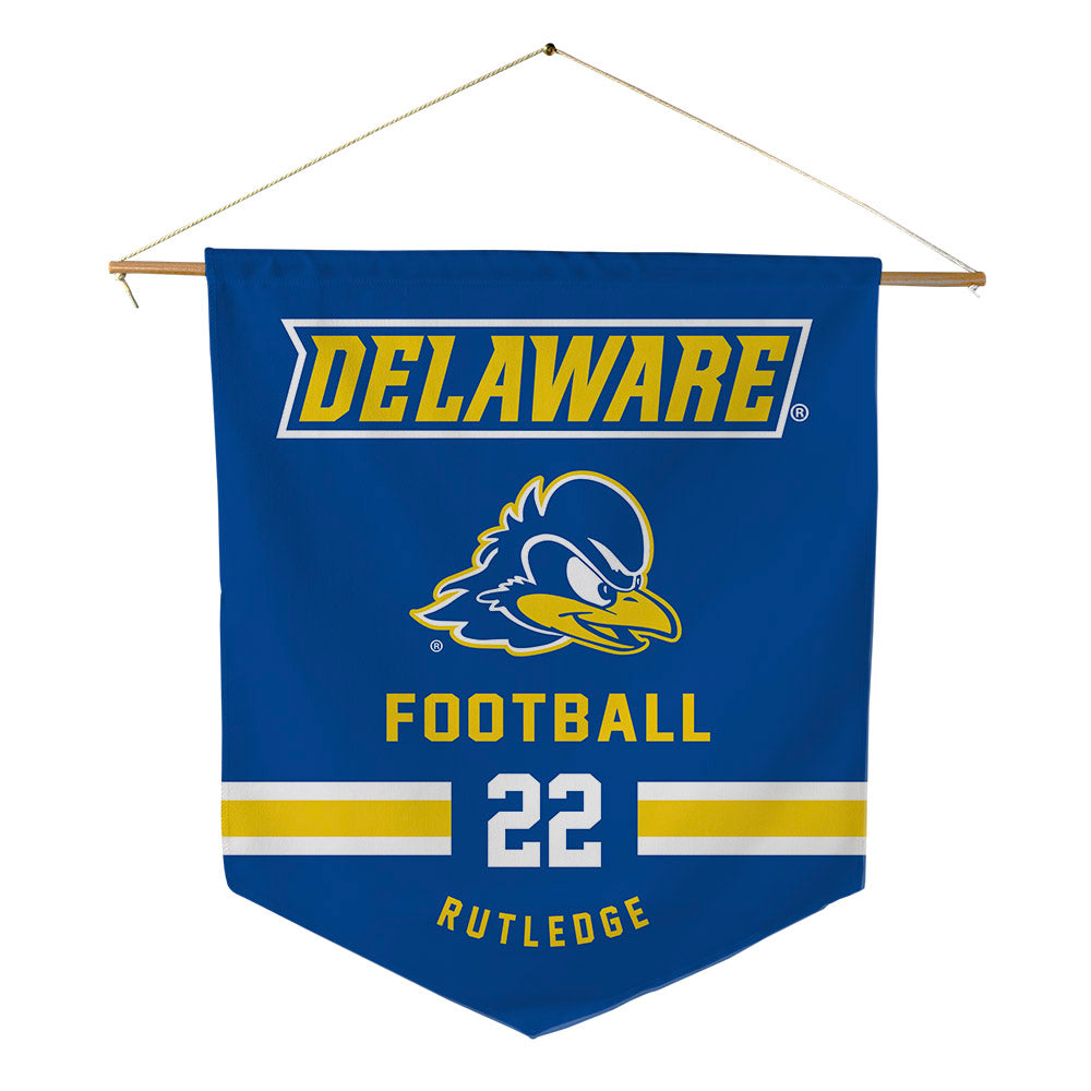 Delaware - NCAA Football : Dorian Rutledge - Pennant - 18" x 21"-0