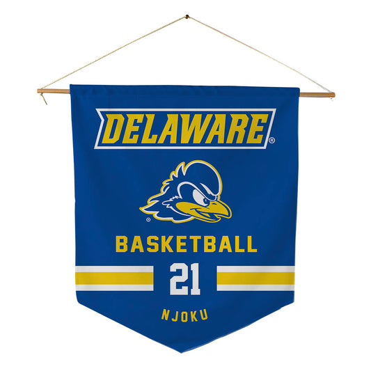 Delaware - NCAA Men's Basketball : Nnanna Njoku - Pennant - 18" x 21"-0