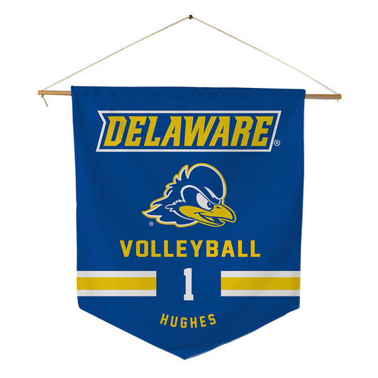 Delaware - NCAA Women's Volleyball : Raina Hughes - Pennant - 18" x 21"-0