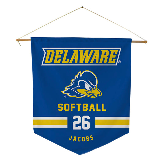 Delaware - NCAA Softball : Gracie Jacobs - Pennant - 18" x 21"-0