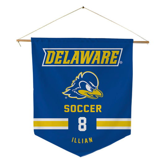 Delaware - NCAA Men's Soccer : Jordan Illian - Pennant - 18" x 21"-0