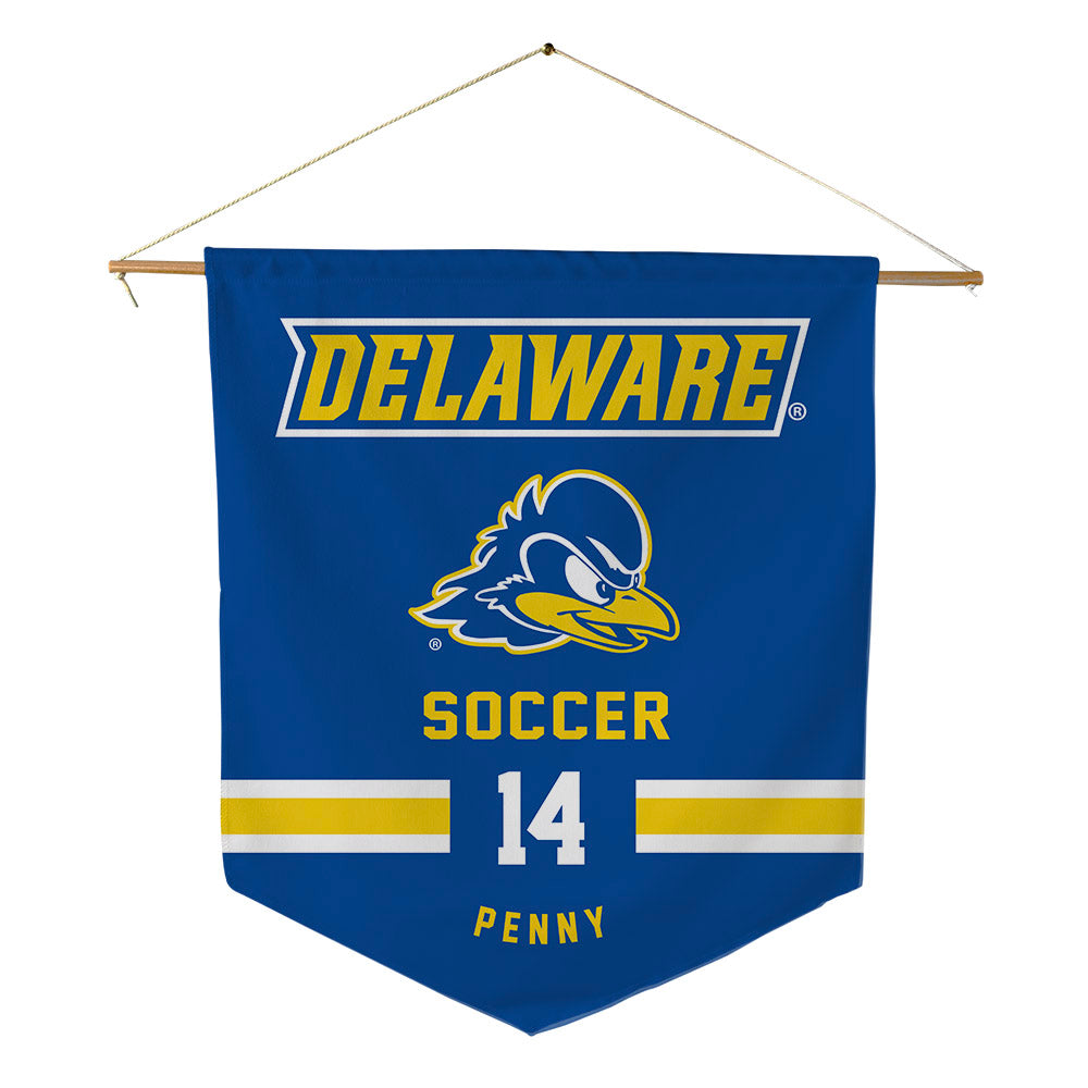 Delaware - NCAA Men's Soccer : Liam Penny - Pennant - 18" x 21"-0