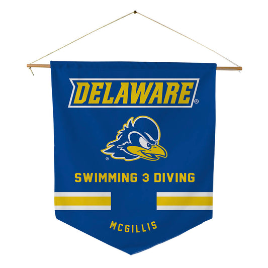 Delaware - NCAA Women's Swimming & Diving : Torun McGillis - Pennant - 18" x 21"-0