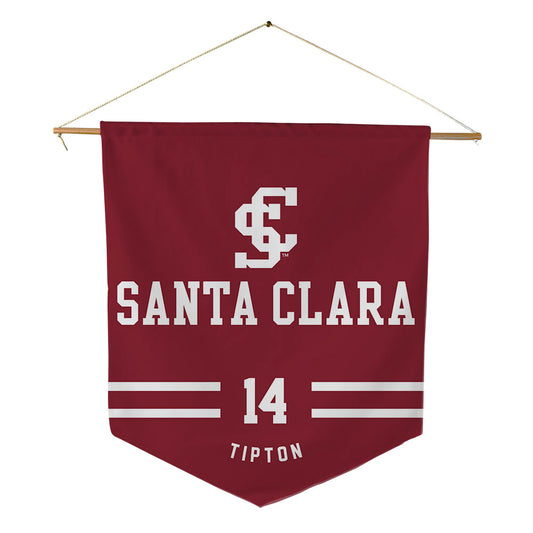 SCU - NCAA Men's Soccer : Tyler Tipton - Pennant - 18" x 21"-0