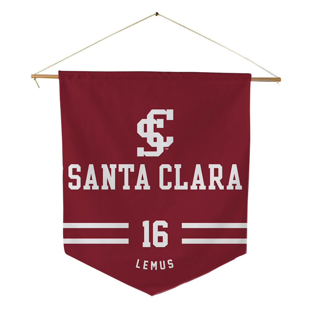 SCU - NCAA Softball : Jacqueline Lemus - Pennant - 18" x 21"-0