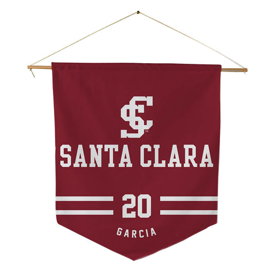 SCU - NCAA Baseball : Mateo Garcia - Pennant - 18" x 21"-0