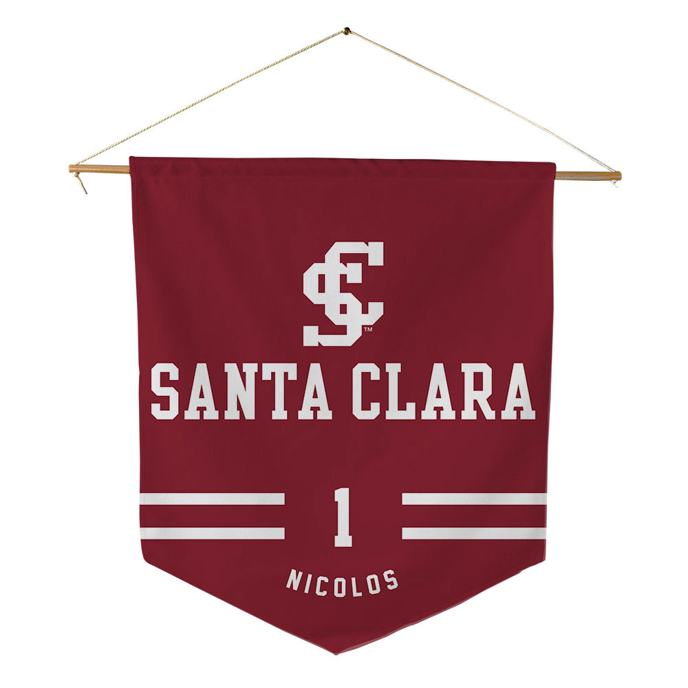 SCU - NCAA Women's Soccer : Marlee Nicolos - Pennant - 18" x 21"-0