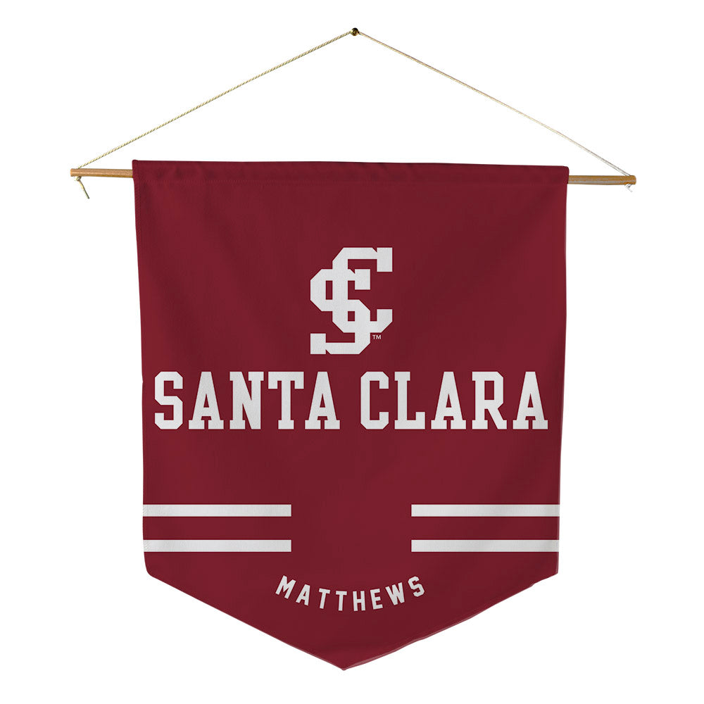 SCU - NCAA Women's Rowing : Dominique Matthews - Pennant - 18" x 21"-0