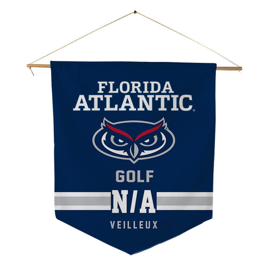 FAU - NCAA Men's Golf : Christian Veilleux - Pennant - 18" x 21"-0