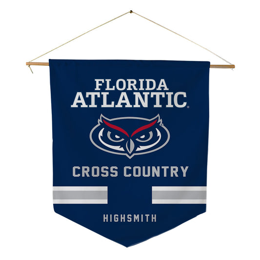 FAU - NCAA Men's Cross Country : Noah Highsmith - Pennant - 18" x 21"-0