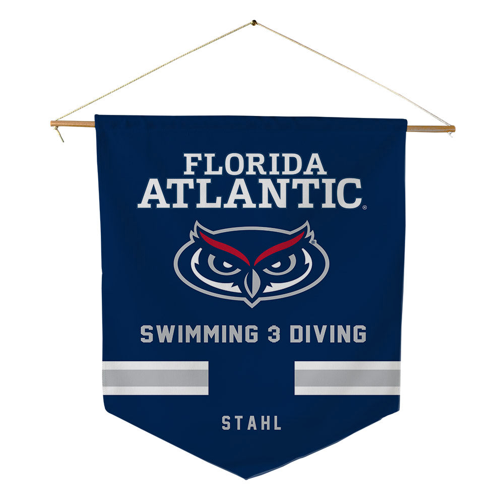 FAU - NCAA Men's Swimming & Diving : Ryan Stahl - Pennant - 18" x 21"-0