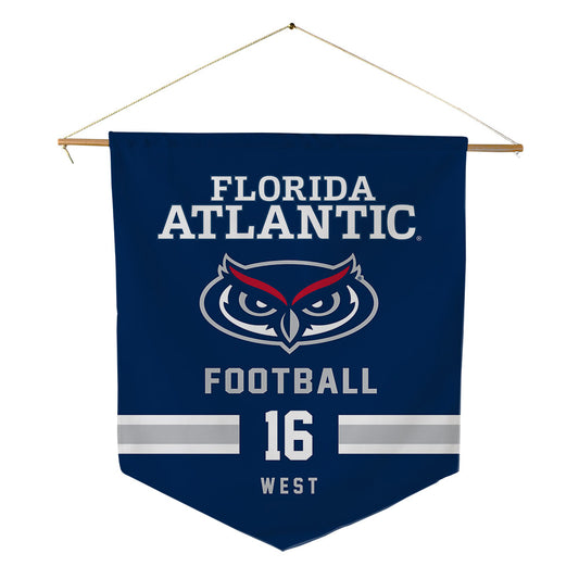 FAU - NCAA Football : Elijah West - Pennant - 18" x 21"-0