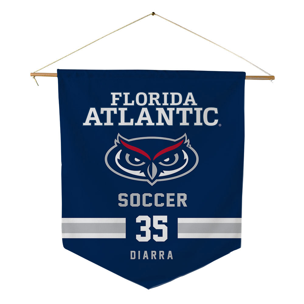 FAU - NCAA Men's Soccer : Mamadou Diarra - Pennant - 18" x 21"-0