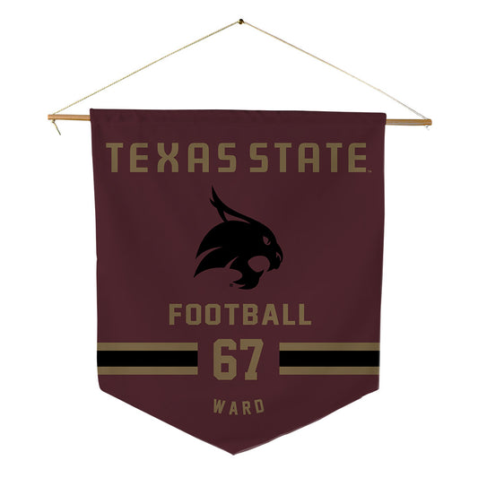 Texas State - NCAA Football : Preston Ward - Pennant - 18" x 21"-0