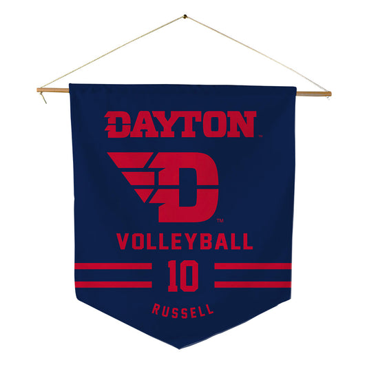 Dayton - NCAA Women's Volleyball : Taylor Russell - Pennant - 18" x 21"-0