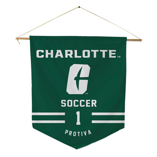 UNC Charlotte - NCAA Women's Soccer : Emily Protiva - Pennant - 18" x 21"-0
