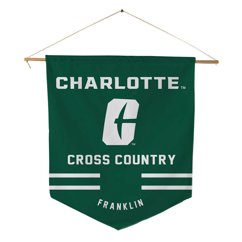 UNC Charlotte - NCAA Women's Cross Country : jenna franklin - Pennant - 18" x 21"-0