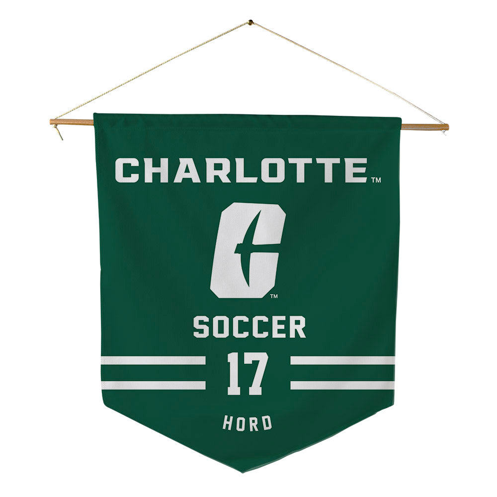 UNC Charlotte - NCAA Women's Soccer : Hayden Hord - Pennant - 18" x 21"-0