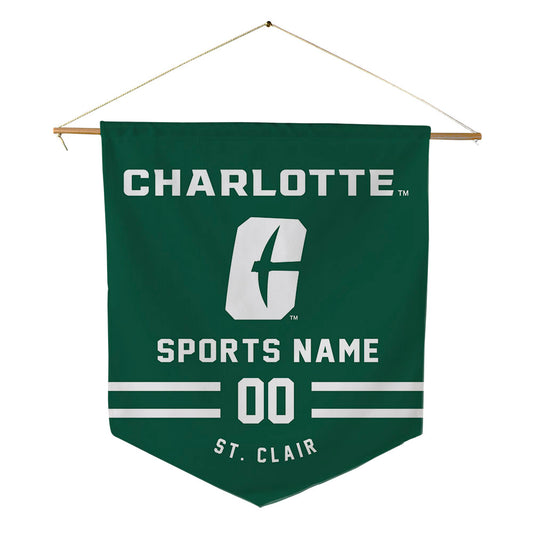 UNC Charlotte - NCAA Football : Devon St. Clair - Pennant - 18" x 21"-0