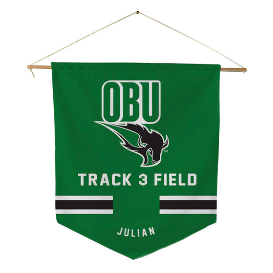 OKBU - NCAA Women's Track & Field : Emily Julian - Pennant - 18" x 21"-0