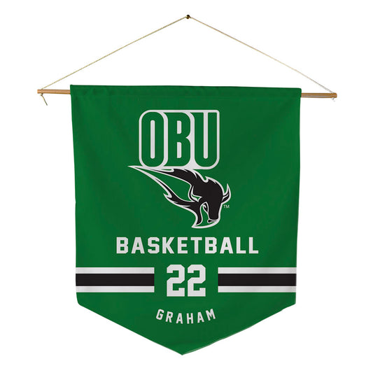 OKBU - NCAA Women's Basketball : Catyn Graham - Pennant - 18" x 21"-0