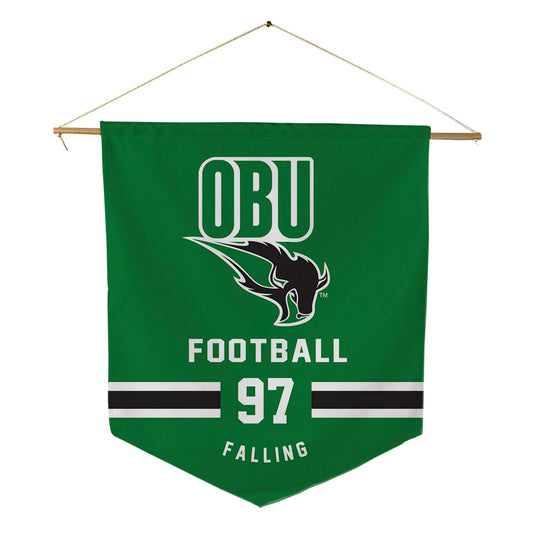OKBU - NCAA Football : Carter Falling - Pennant - 18" x 21"-0