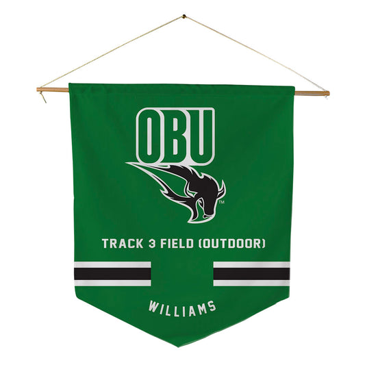 OKBU - NCAA Men's Track & Field : James Williams - Pennant - 18" x 21"-0