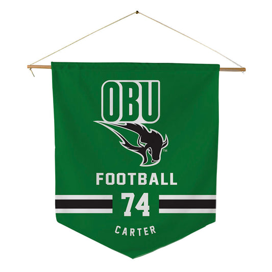 OKBU - NCAA Football : Ethan Carter - Pennant - 18" x 21"-0