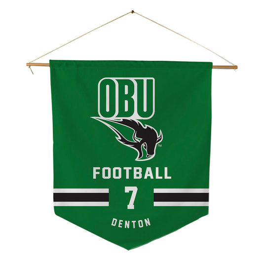 OKBU - NCAA Football : Drew Denton - Pennant - 18" x 21"-0