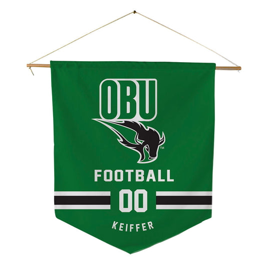 OKBU - NCAA Football : Nathan Keiffer - Pennant - 18" x 21"-0
