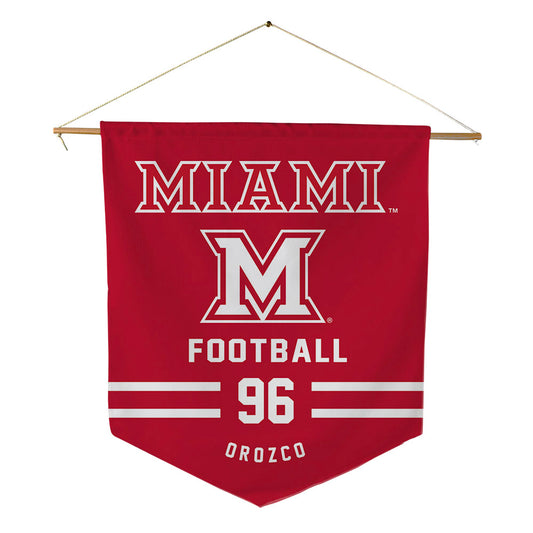 Miami of Ohio - NCAA Football : Carmine Orozco - Pennant - 18" x 21"-0