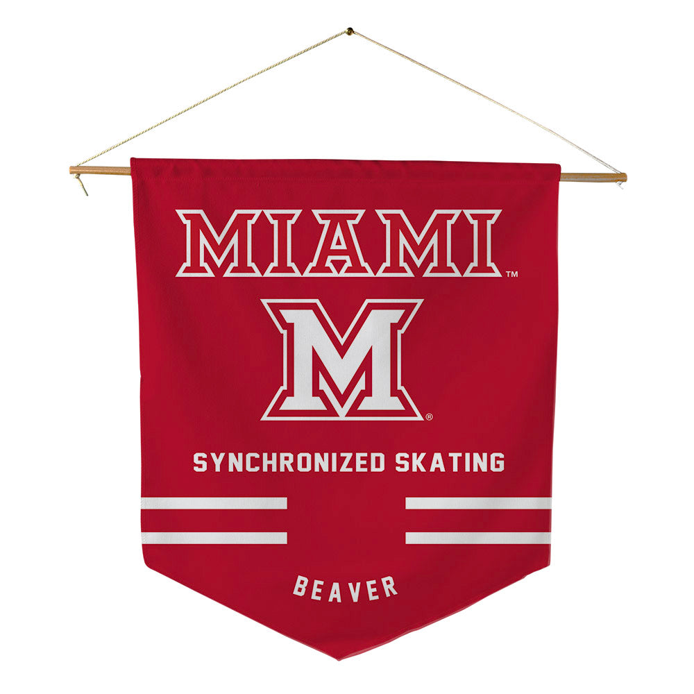Miami of Ohio - Synchronized Skating : Isabelle Beaver - Pennant - 18" x 21"-0