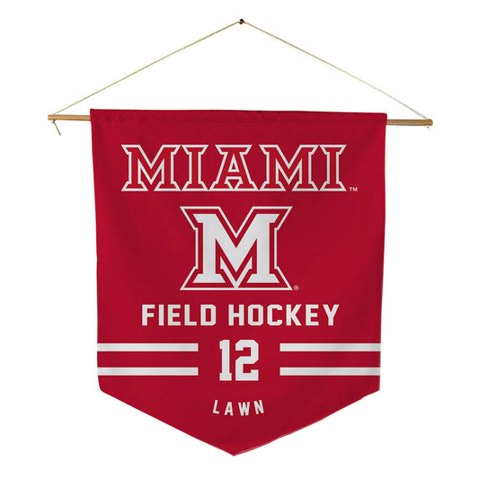 Miami of Ohio - NCAA Women's Field Hockey : Becca Lawn - Pennant - 18" x 21"-0