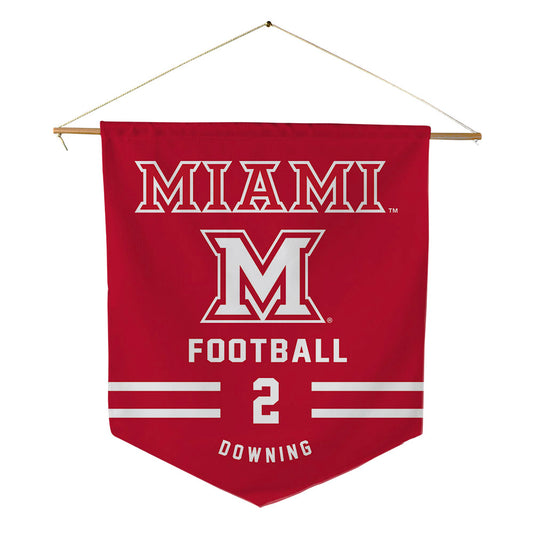 Miami of Ohio - NCAA Football : Dylan Downing - Pennant - 18" x 21"-0
