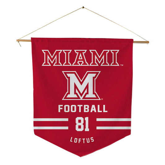 Miami of Ohio - NCAA Football : Brendan Loftus - Pennant - 18" x 21"-0