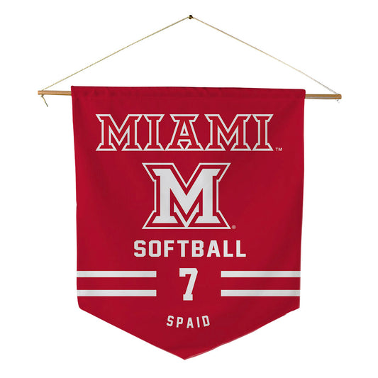 Miami of Ohio - NCAA Softball : Karli Spaid - Pennant - 18" x 21"-0
