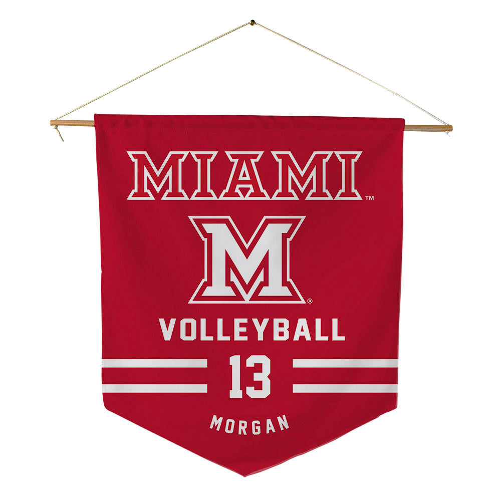 Miami of Ohio - NCAA Women's Volleyball : Emily Morgan - Pennant - 18" x 21"-0