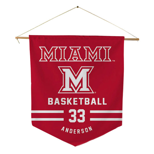 Miami of Ohio - NCAA Men's Basketball : Blake Anderson - Pennant - 18" x 21"-0