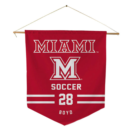 Miami of Ohio - NCAA Women's Soccer : Ava Boyd - Pennant - 18" x 21"-0