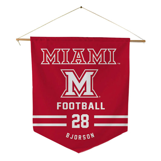 Miami of Ohio - NCAA Football : Andrew Bjorson - Pennant - 18" x 21"-0