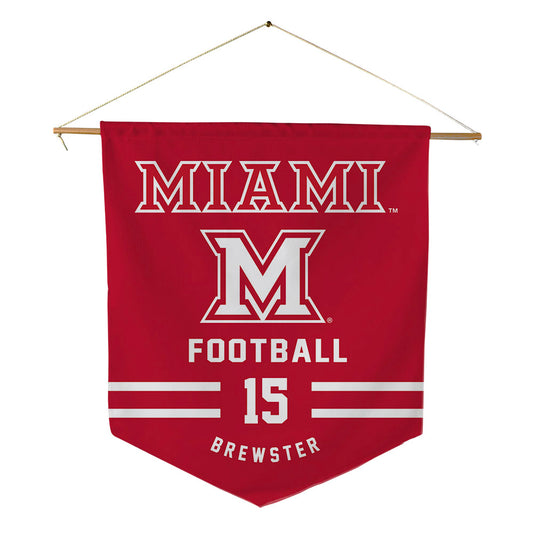Miami of Ohio - NCAA Football : Harrison Brewster - Pennant - 18" x 21"-0