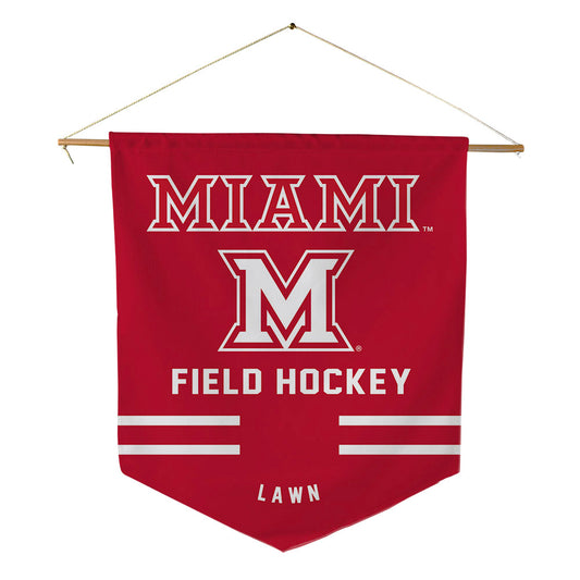 Miami of Ohio - NCAA Women's Field Hockey : Jilly Lawn - Pennant - 18" x 21"-0