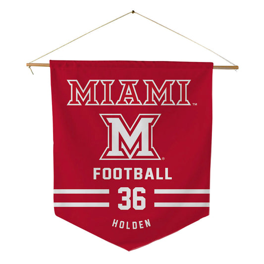 Miami of Ohio - NCAA Football : Carter Holden - Pennant - 18" x 21"-0