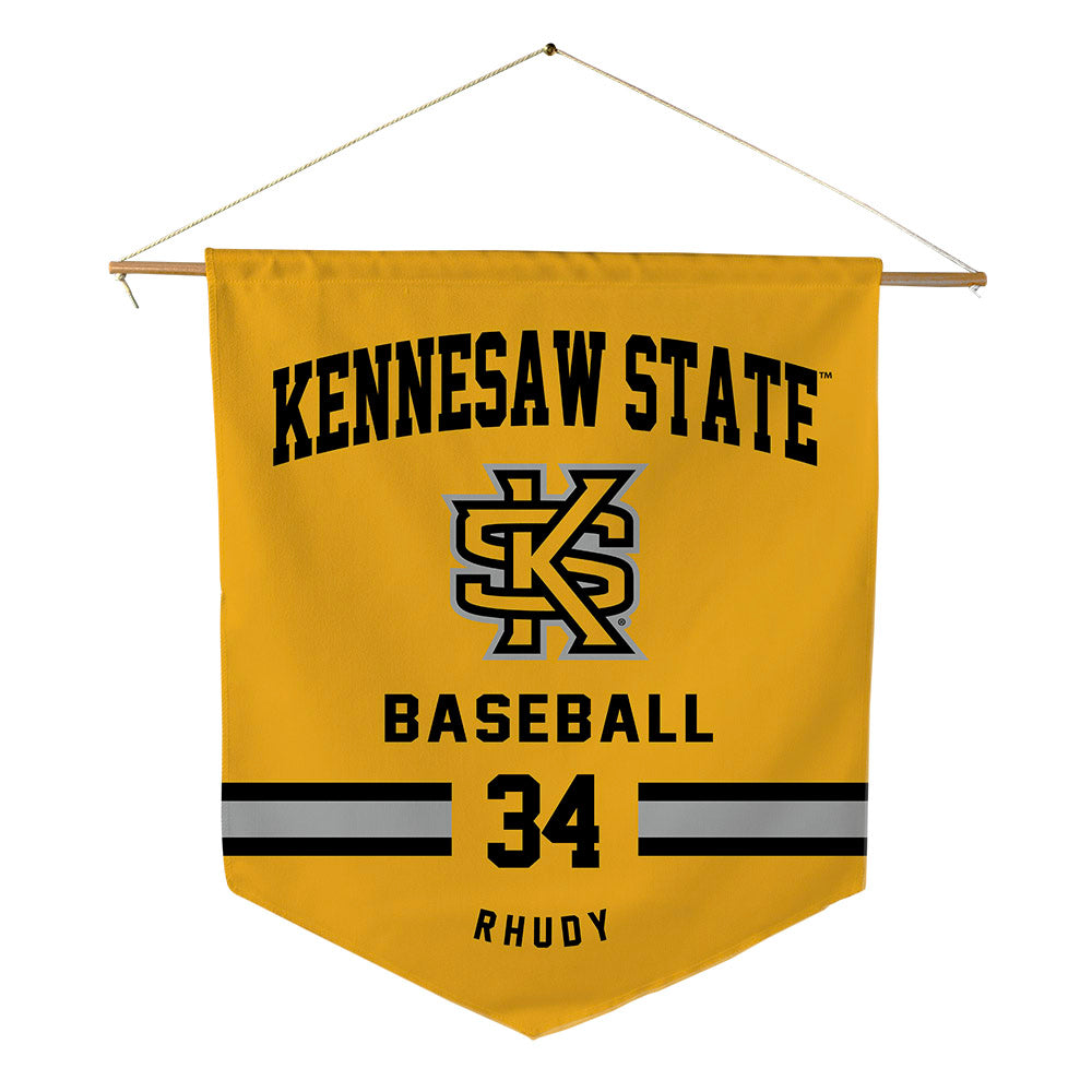 Kennesaw - NCAA Baseball : Bo Rhudy - Pennant - 18" x 21"-0