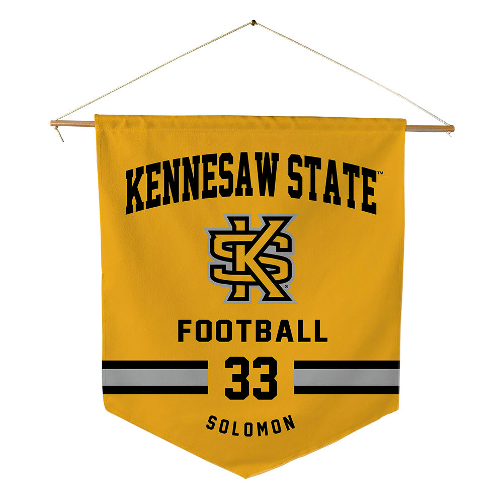 Kennesaw - NCAA Football : Jeremiah Solomon - Pennant - 18" x 21"-0