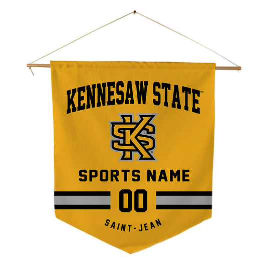 Kennesaw - NCAA Football : Chrisdasson Saint-Jean - Pennant - 18" x 21"-0